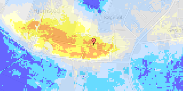 Ekstrem regn på Jægertoften 1