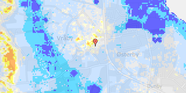 Ekstrem regn på Lejrbjergvej 8