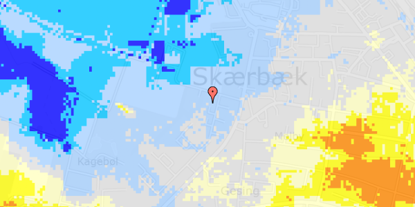 Ekstrem regn på Lergravene 12