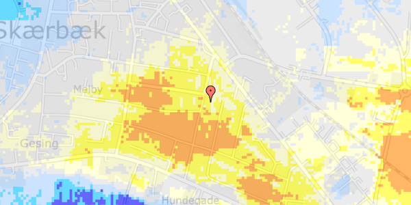 Ekstrem regn på Nygade 15