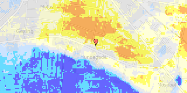 Ekstrem regn på Nygade 39