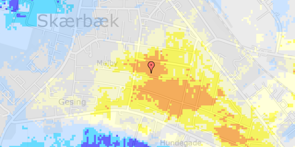 Ekstrem regn på Solsortevej 3