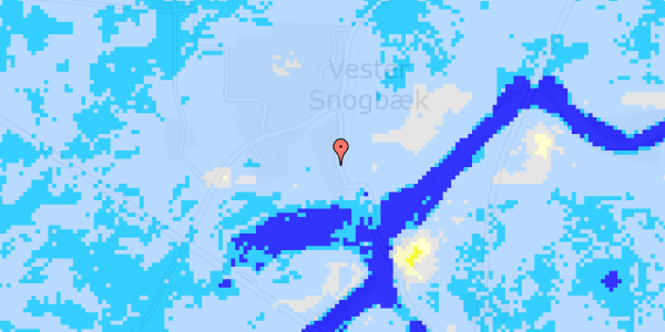 Ekstrem regn på Vester Snogbæk 6