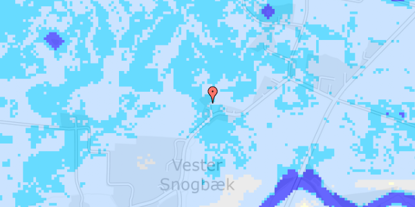 Ekstrem regn på Vester Snogbæk 21