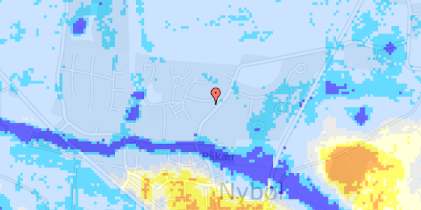 Ekstrem regn på Langballe 44