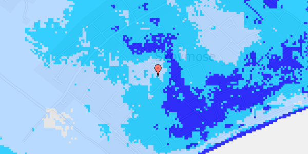 Ekstrem regn på Birkemose 74