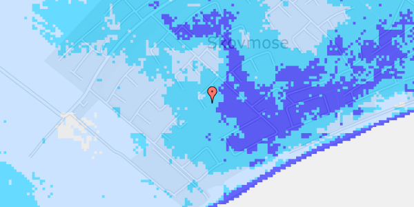 Ekstrem regn på Birkemose 98