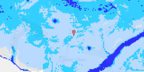 Ekstrem regn på Lebølløkke 8