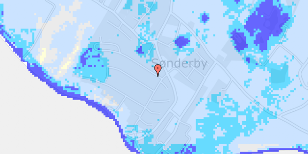 Ekstrem regn på Solbjergvej 3