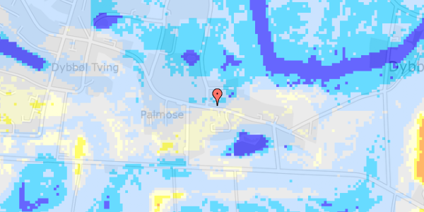 Ekstrem regn på Dybbøl Bygade 12