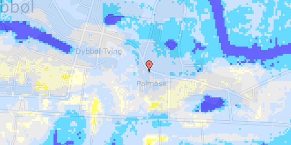 Ekstrem regn på Dybbøl Bygade 31