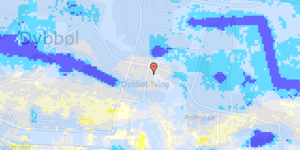 Ekstrem regn på Dybbøl Tving 3