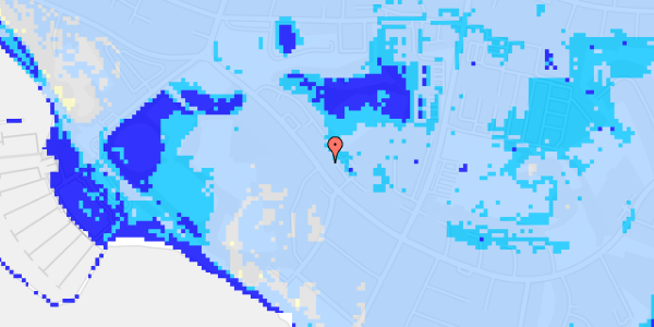 Ekstrem regn på Friheds Alle 35, 1. th