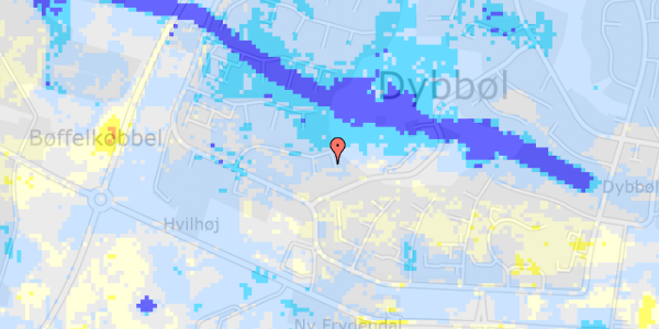 Ekstrem regn på Lyrskovvej 19