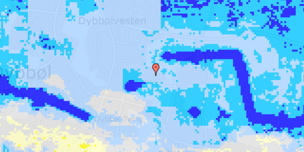 Ekstrem regn på Porsdam 9