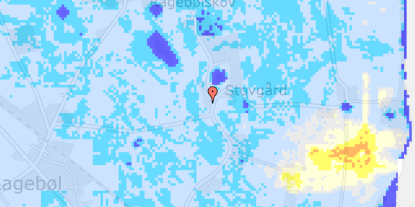 Ekstrem regn på Sandbjergvej 1