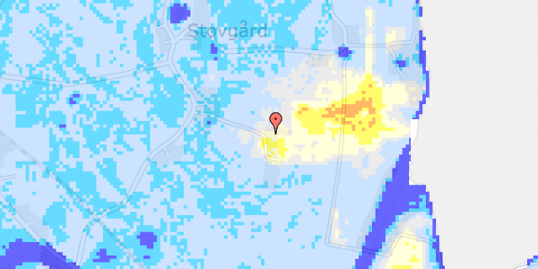 Ekstrem regn på Sandbjergvej 8