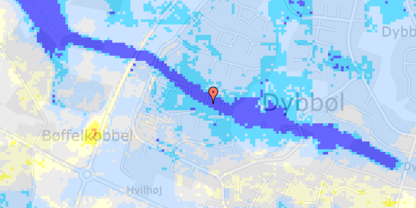 Ekstrem regn på Slesvigvej 21