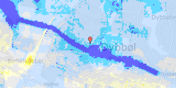 Ekstrem regn på Slesvigvej 28