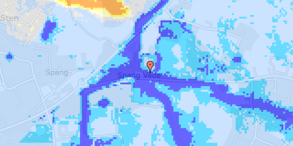 Ekstrem regn på Spang Vade 17