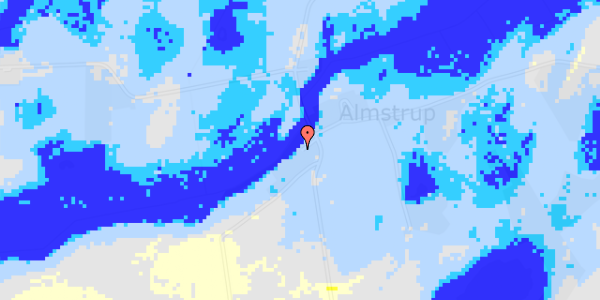 Ekstrem regn på Almstrupvej 70