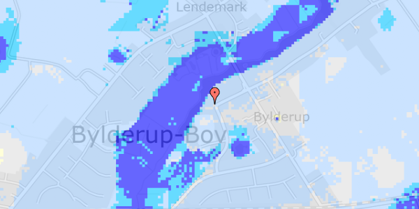 Ekstrem regn på Bylderup Kirkevej 8