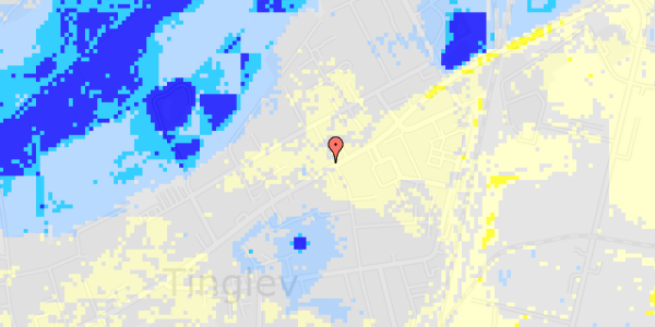 Ekstrem regn på Hovedgaden 30