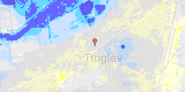 Ekstrem regn på Hovedgaden 62F