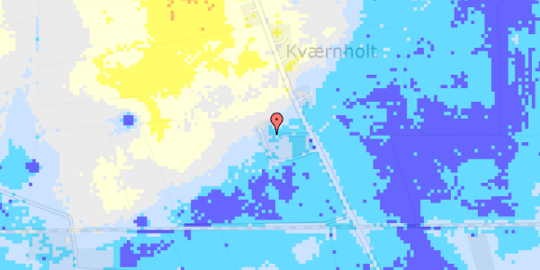 Ekstrem regn på Kværnholtvej 15