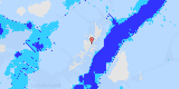 Ekstrem regn på Lendemark 61