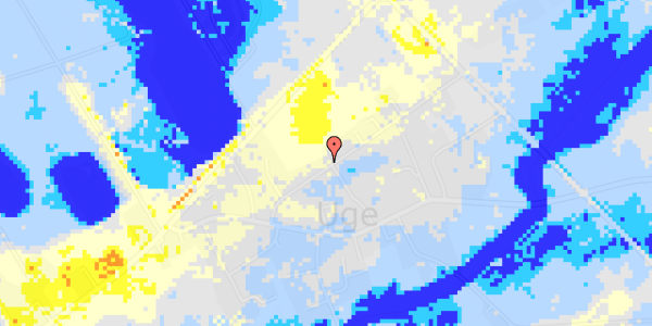 Ekstrem regn på Uge Allegade 17A