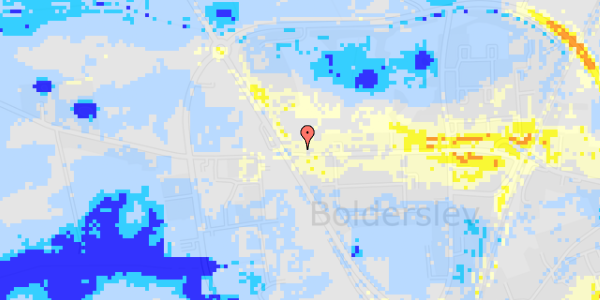 Ekstrem regn på Vestergade 30