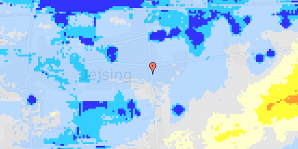 Ekstrem regn på Hostrupvej 12B