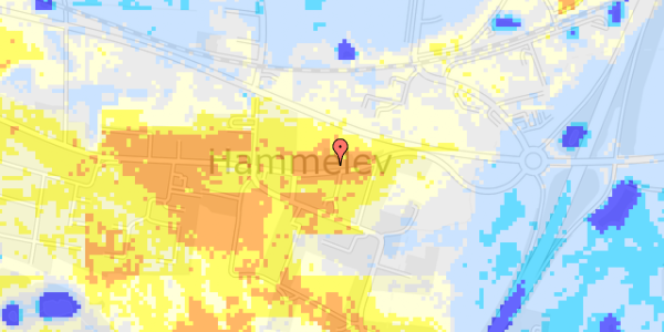 Ekstrem regn på Hammelev Bygade 8