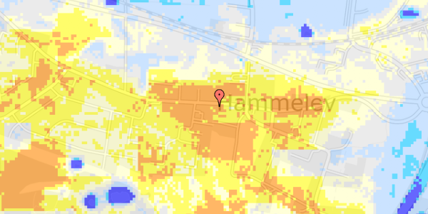 Ekstrem regn på Hammelev Bygade 23