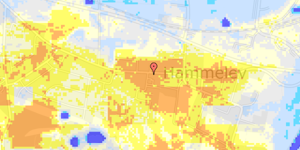 Ekstrem regn på Hammelev Bygade 31