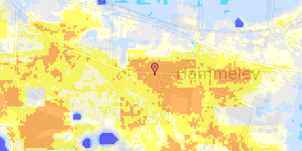 Ekstrem regn på Hammelev Bygade 39