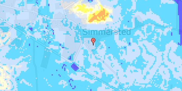 Ekstrem regn på Simmersted Byvej 2