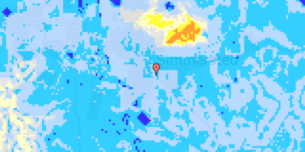 Ekstrem regn på Simmersted Byvej 3