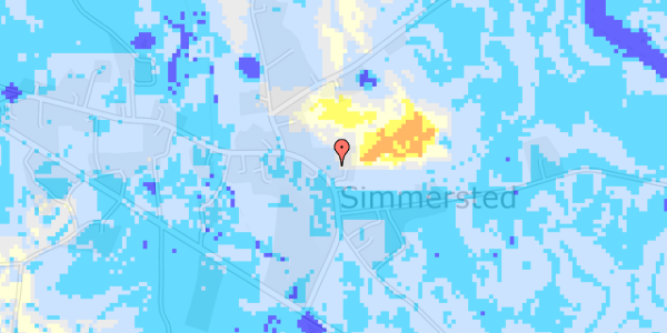 Ekstrem regn på Simmersted Byvej 6B