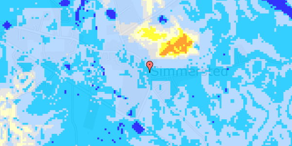 Ekstrem regn på Simmersted Byvej 9