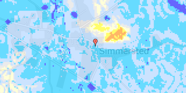 Ekstrem regn på Simmersted Byvej 11