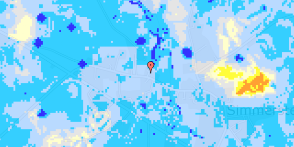 Ekstrem regn på Simmersted Byvej 18