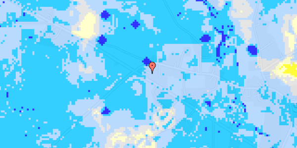 Ekstrem regn på Simmersted Byvej 31