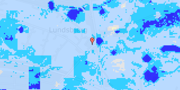 Ekstrem regn på Bladknæk 20