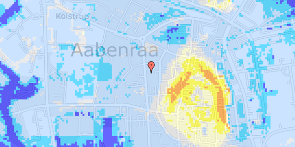 Ekstrem regn på Callesensgade 15