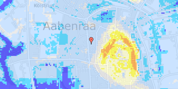 Ekstrem regn på Callesensgade 19, st. 