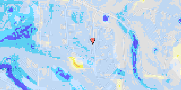 Ekstrem regn på Damms Teglgård 32, 1. mf