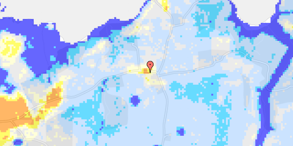 Ekstrem regn på Dybvighoved Møllevej 1