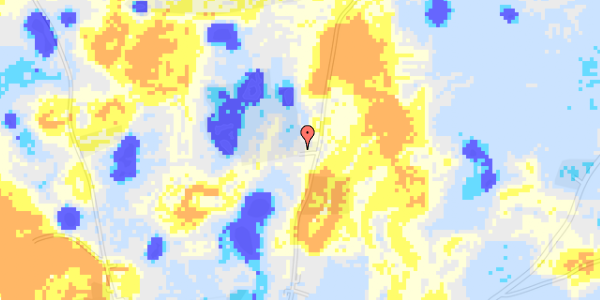 Ekstrem regn på Dybvighovedvej 91